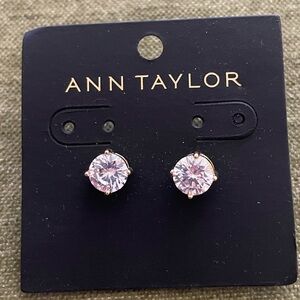 Ann Taylor Diamond Stud Earrings Never Worn